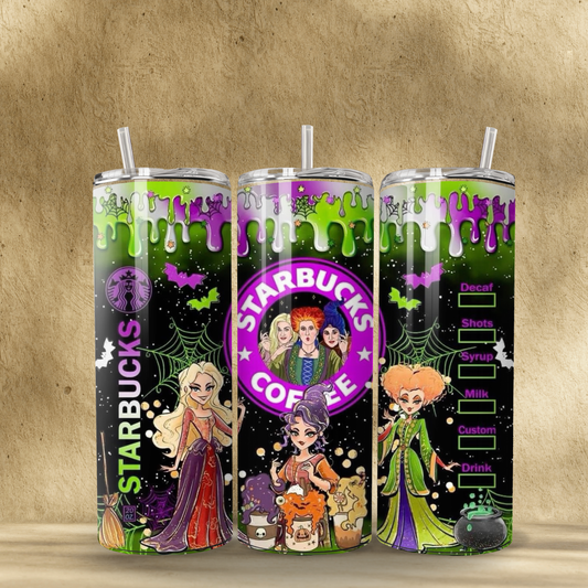 Witchy Drip Tumbler 💚💜