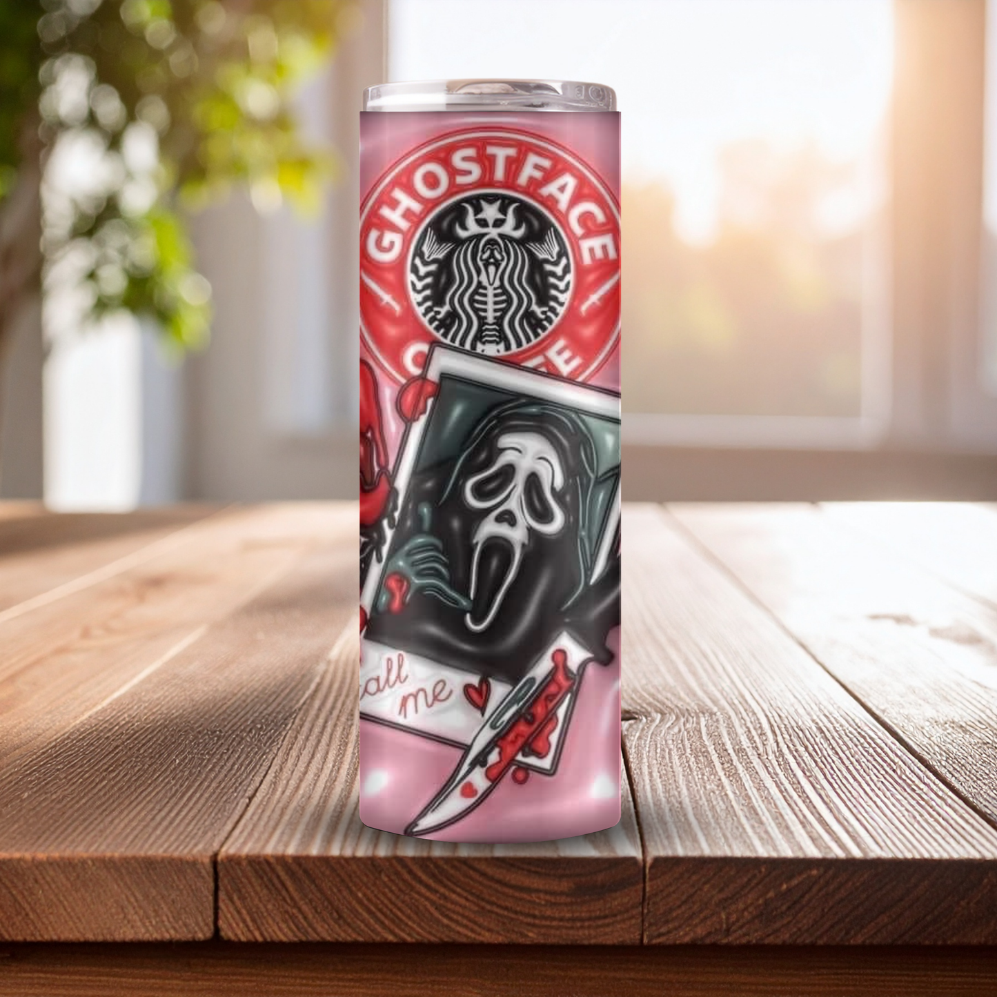 Ghostface Pink Tumbler 💕🔪