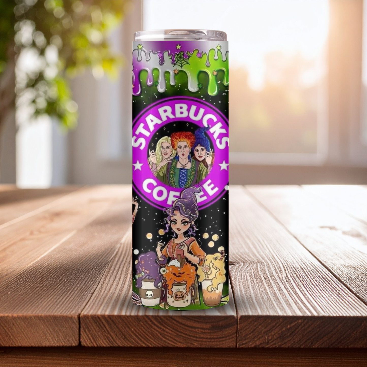 Witchy Drip Tumbler 💚💜