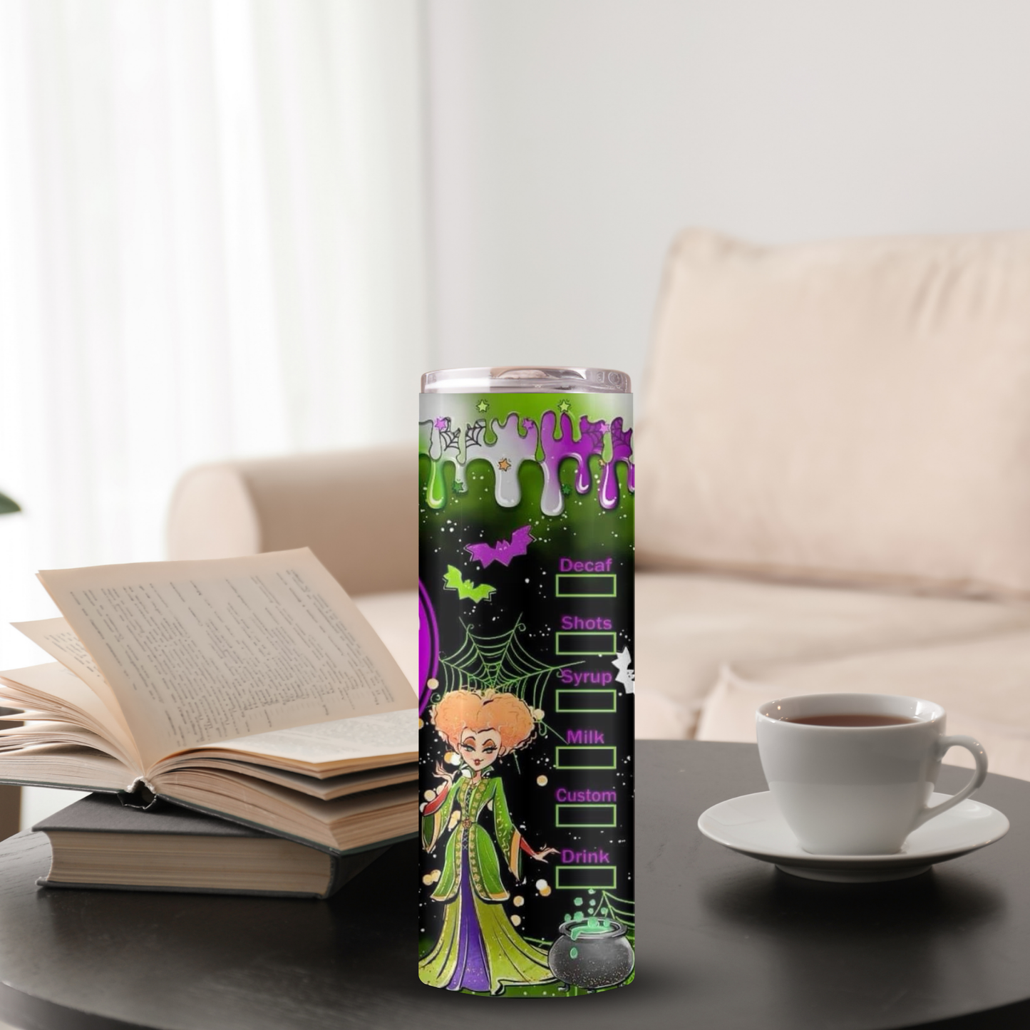 Witchy Drip Tumbler 💚💜
