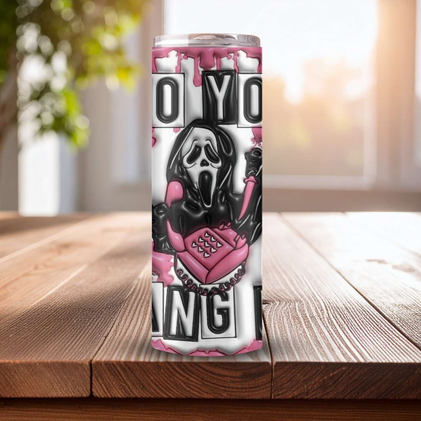 Hang Up Horror Tumbler 💕🔪